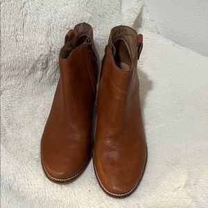 Madewell Tan Leather Ankle Boots